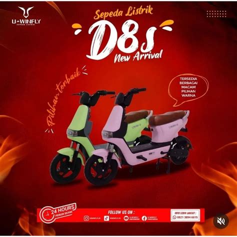 Jual Sepeda Listrik Uwinfly D8S 48v 12Ah Shopee Indonesia