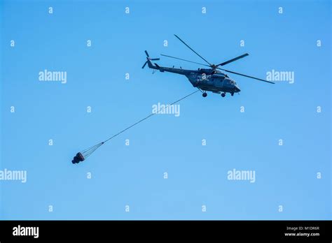 ROSTOV-NA-DONU, RUSSIA - CIRCA SEPTEMBER 2017: Russian helicopter in ...