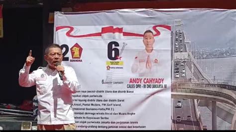 Calon Legislatif Dpr Ri Andy Cahyady Nomor Urut Seorang Pekerja Keras