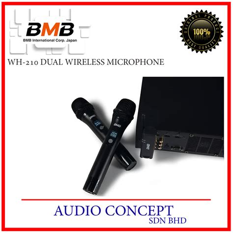 Bmb Wh Dual Channel Handheld Wireless Microphone System With Dongle