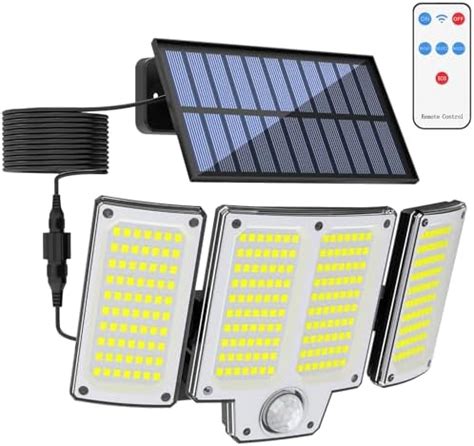 Faretto Led Da Esterno Solare 280LED Faro Led Esterno Con Pannello