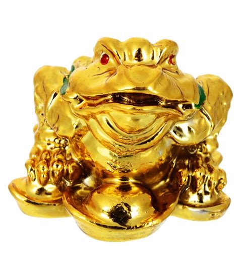 Kesar Zems Golden Vastu Fengshui A Big Frog Figurine For Prosperity 10