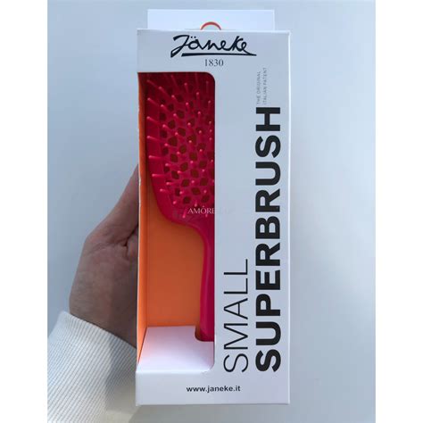 Janeke Superbrush Small Расческа для волос Розовый неон купить в AmoreShop