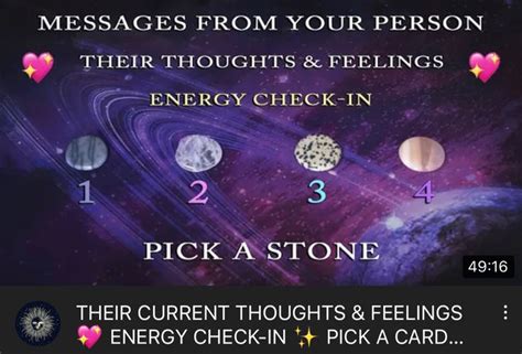 Their Current Thoughts And Feelings 💖 Energy Check In Pick A Card Tarot