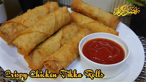 Crispy Chicken Tikka Roll Make N Freeze Ramadan Special Recipe