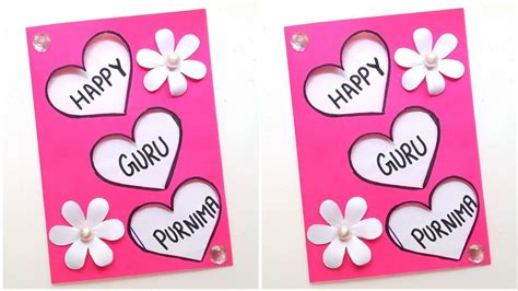 DIY Happy Guru Purnima Card Making For Teacher Teacher S Day Card