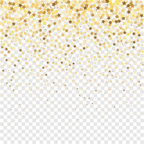 Premium Vector Star Sequin Confetti On Transparent Background Vector