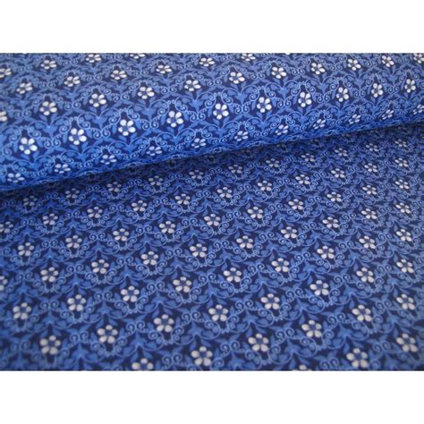 Blumenstoff Blue Jubilee Patchworkstoff Blau