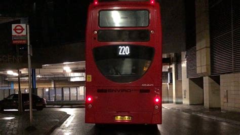 Front View Night Bus Route 220 To Wandsworth Ratp Group E400