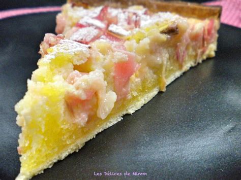 Tarte Amandine à La Rhubarbe Les Délices De Mimm Recette Tarte