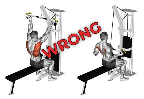 Wide Grip Supinated Lat Pulldown Lat Pulldown Lat Upper Back Muscles