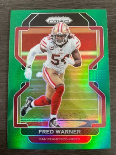 Panini Prizm Fred Warner Green Prizm San Francisco Ers Ebay