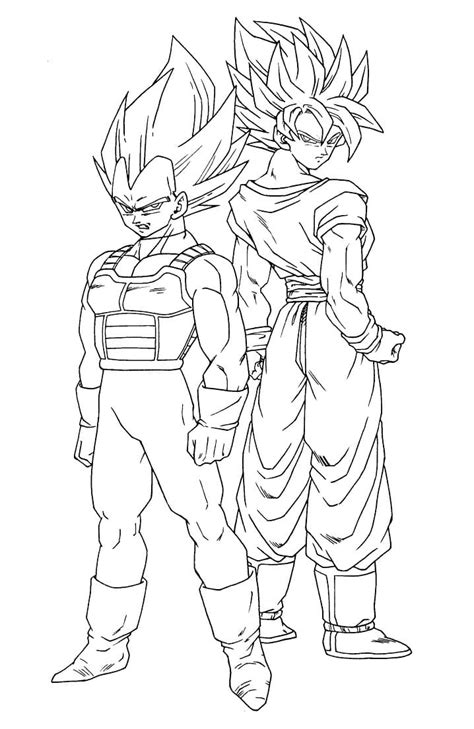 Dibujos Para Colorear De Goku Y Vegeta Fusionados Para Colorear Porn