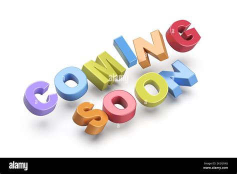 Coming Soon Promo Text Stock Photo Alamy