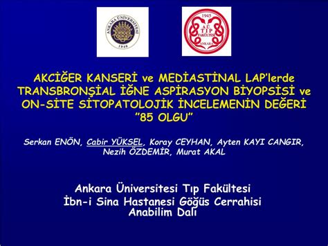 PPT Ankara Üniversitesi Tıp Fakültesi İbn i Sina Hastanesi Göğüs