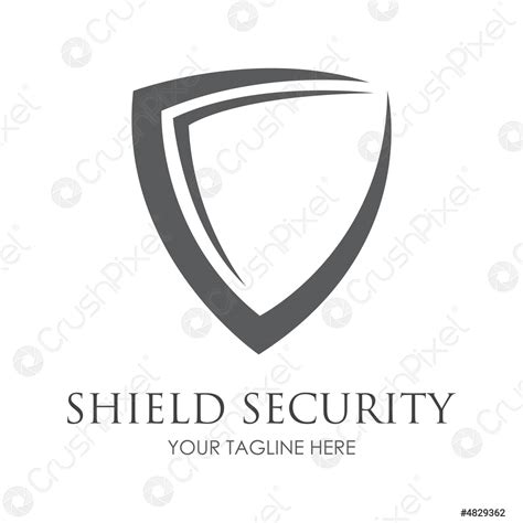 Shield Security Logo Design Vector Illustration Template Stock Vector 4829362 Crushpixel