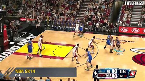 Nba 2k14 Next Gen Golden State Warriors Vs Miami Heat Game 1 Youtube