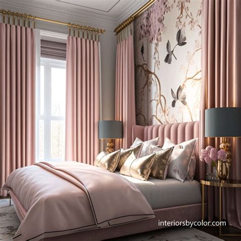 Glamorous Pink And Gold Bedroom Ideas Interiors By Color In 2023