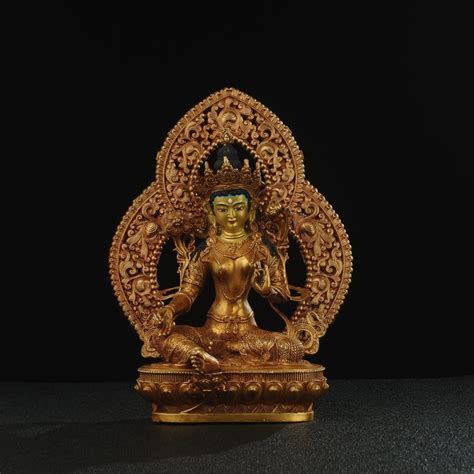 Statue Verte De Bouddha Tara Sanskrit Tara H Cm Catawiki