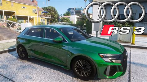 GTA 5 Audi RS3 Sportback Realistic Engine Sound Mod Showcase GTA