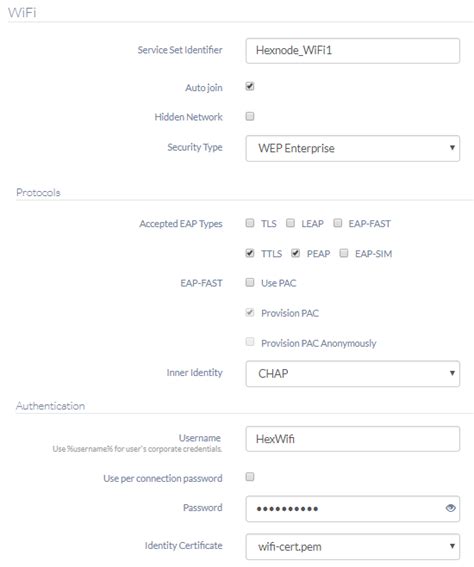 How To Set Up Wi Fi For Ios Devices Hexnode Help Center