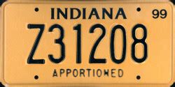 Indiana Apportioned License Plates Moini Net