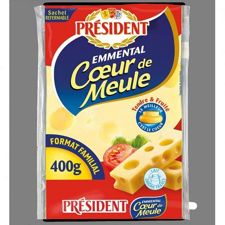 Président emmental coeur de meule plaquette 400 g