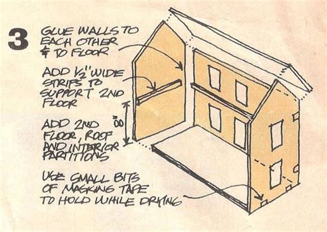 My Vintage Dollhouses Easy To Make Cardboard Dollhouse Plans In 2021