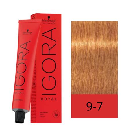 Schwarzkopf Tinte Igora Royal 9 7 Rubio Muy Claro Cobrizo 60 Ml