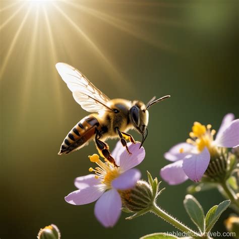 Bee Riding A Hummingbird Like A Horse Stable Diffusion Online