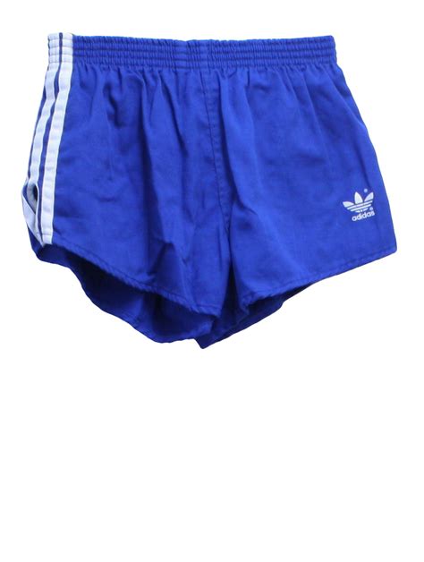 1980 S Vintage Adidas Shorts 80s Adidas Mens Royal Blue Background Polyester And Cotton