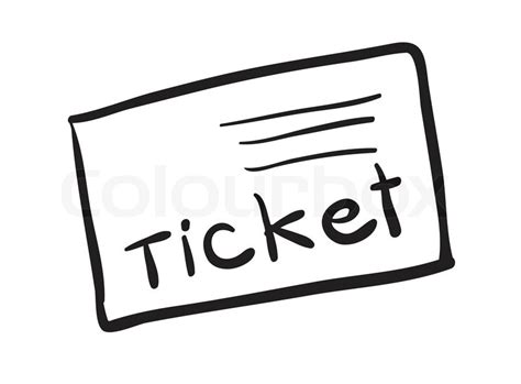 ticket stock vector colourbox