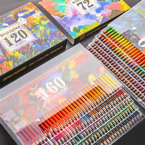 Brutfuner 120 160 Colors Professional Oil Color Pencils Set Artist