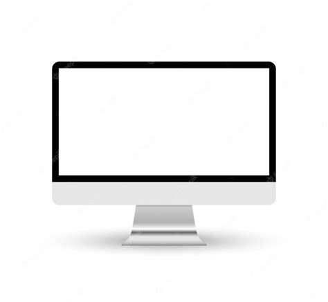 Premium Vector | Computer screen mockup.realistic computer monitor.vector illustration