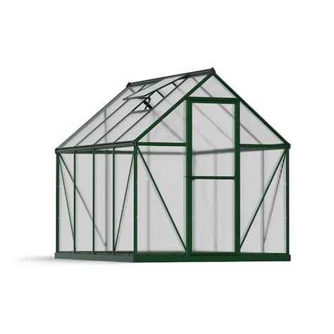 Canopia By Palram Mythos Ft X Ft Green Clear Diy Greenhouse Kit