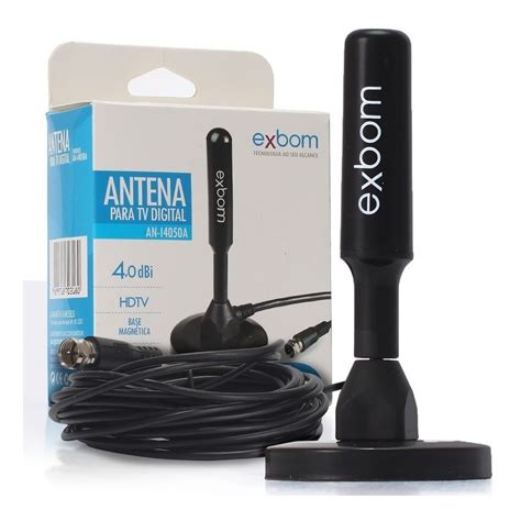 Antena Para Conversor Digital - Antena Para Tv Conversor Digital Hdtv Interna Externa Com Cabo 5m ...