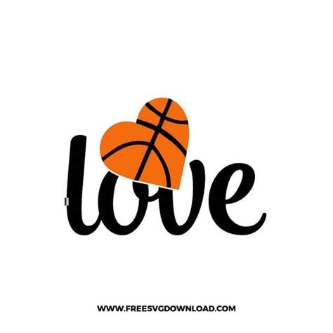 Basketball Love Svg And Png Basketball Cut Files Free Svg Download