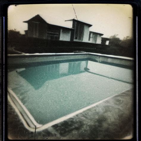 Krea Ai Polaroid Photo Of Abandoned Liminal Swimming Pool