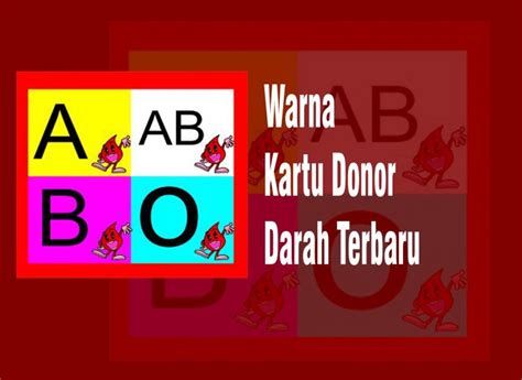 Tahukah Kamu Warna Kartu Donor Darah Yang Baru