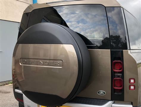 Land Rover Defender Spare Wheel Cover Genuine Off