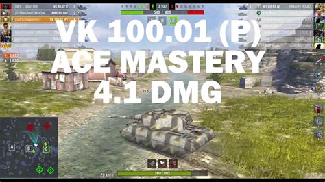 Vk P Ace Mastery Dmg Wot Blitz Youtube