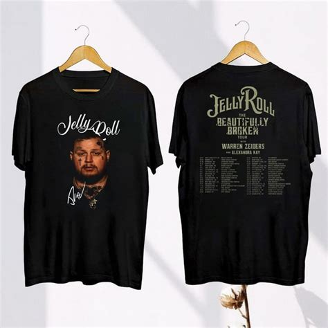 Jelly Roll Tour 2024 Shirt, Jelly Roll Fan Gift, Jelly Roll The Beautifully Broken Tour 2024 ...