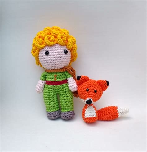 O Pequeno Príncipe E A Raposa Amigurumi Elo7 Produtos Especiais