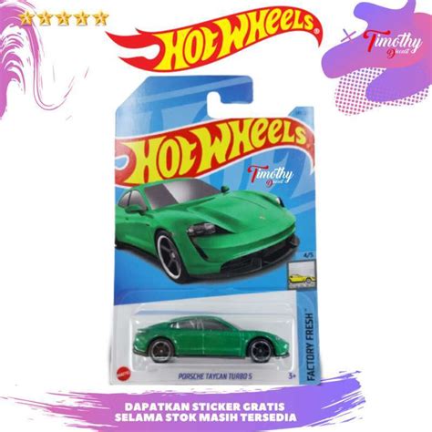 Jual Hot Wheels Porsche Taycan Turbo S Hijau Factory Fresh Di Seller