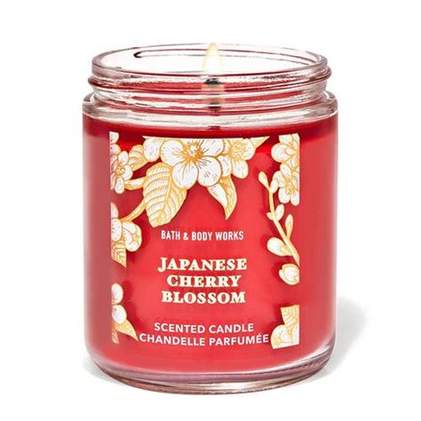 Nến Thơm Bath Body Works Japanese Cherry Blossom Mason Single Wick