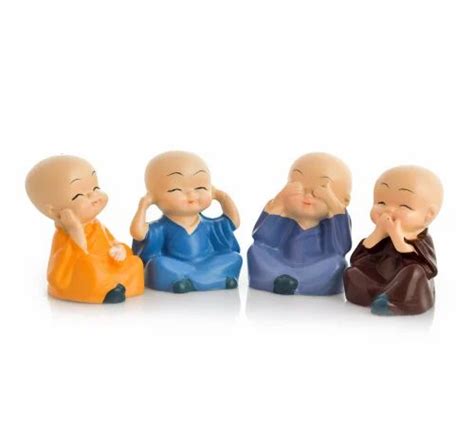 Polyresin Multicolor Baby Monk Statue Size Dimension Inch At Rs