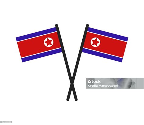 Bendera Korea Utara Ilustrasi Stok Unduh Gambar Sekarang Bendera