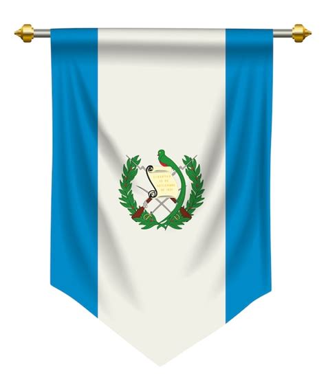 Banderín De Guatemala Vector Premium