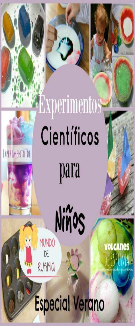 Actividades de Verano Experimentos Científicos Experimentos para