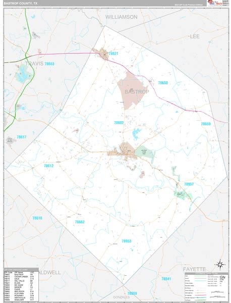 Bastrop County, TX Maps